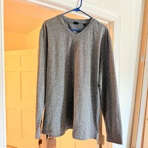 Dunning Men's Gray Long Sleeve Shirt